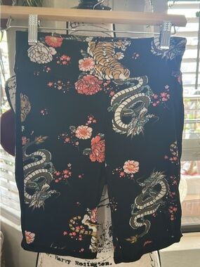 No Boundaries Black Floral Top with Multicolor Accents